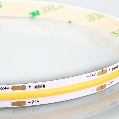 China Hotel Dimmable IP20 waterproof 12mm 2700K-6500K cob 24v led strip flexible cob led strip for sale