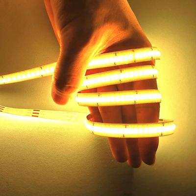 China DC24V 12V SMART LED Residential FOB Strip Cable Warm White Cool White COB Led Strip Lights for sale