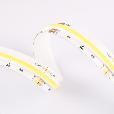 China Residential 2700k 3000k 4000k 6500k 24VDC Led Light 12mm Width Warm White Cool White Portable COB Led Strip for sale