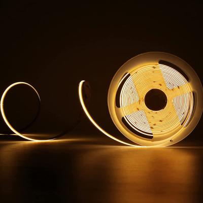 China Hotel LIGHT ON No Bright Spot Flexible White LED Light Strip Led Strip Cob 24v Cob Led Strip Light for sale