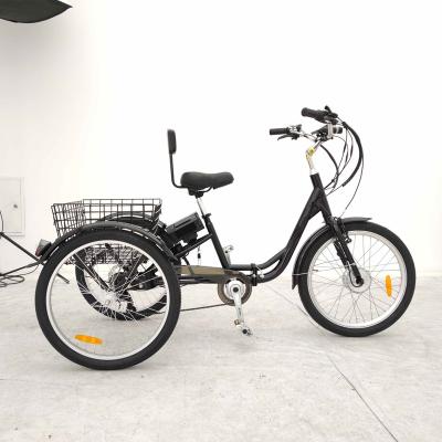 China Electric Disabled Cargo Tricycle 3 Wheel Electric Disabled Tricycle Steel Folding Rear Riding Tricycle Basket Pedal Assist Old Man Family Man Tricycle for sale