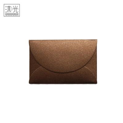 China Gift Envelope China OEM Manufacturer Custom Luxury Pearl Paper Greeting Gift Certificate Envelope for sale