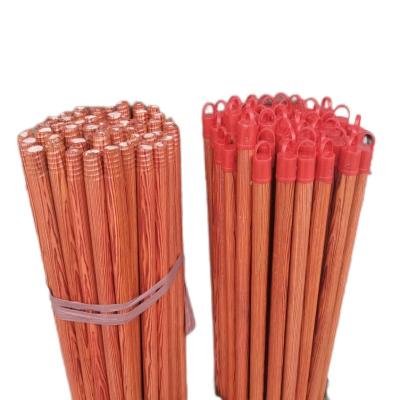 China Home PVC Coated China Wooden Broom / Factory Wholesale Wooden Stick Broom for sale