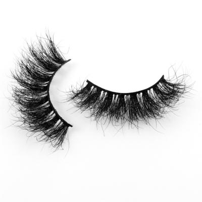 China Real Mink Lashes ZDK Super Fluffy Wild Curly Vendor Natural Dramatic 3D Series Eyelash 25mm for sale