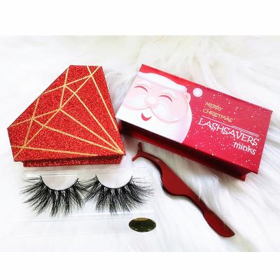 China Halloween Theme Happy Christmas Eyelash Seller Customized Empty Boxes For False Eyelashes Packaging for sale