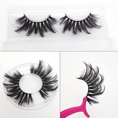 China Soft So Beautiful Natural Faux Mink 25mm Silk Eyelashes for sale