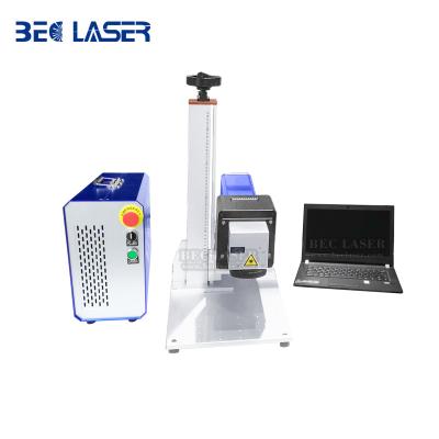 China 3D Shenzhen BEC 3D Laser Fiber Engraving Laser Marking Machine For Curved Surface Marking for sale