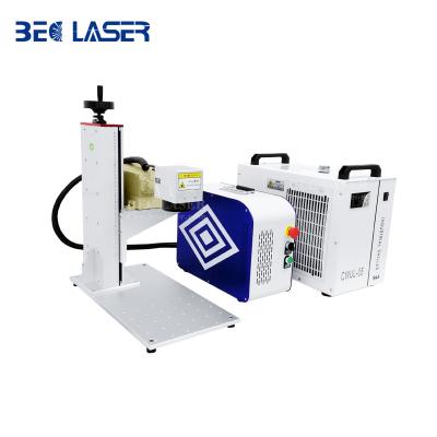 China Water-cooled Sino-Galvo 3D portable UV laser marking machine can mark date barcode and two-dimension code automatically for sale