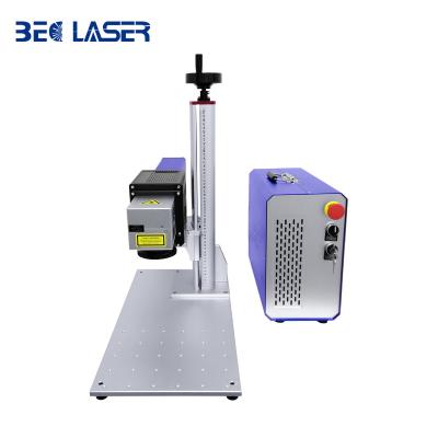 China Water-cooled dynamic 3D fiber laser marking machine has larger range and finer light effects can mark different size of object for sale