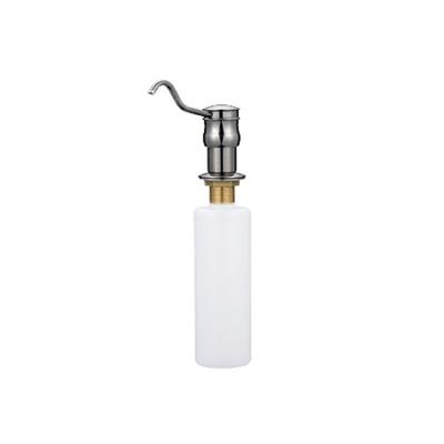 China Modern Hot Sale BYSON SD93122 Bathroom Kitchen Sink Brass Spout Fixtures Plastic Bottle Liquid Soap Dispenser for sale