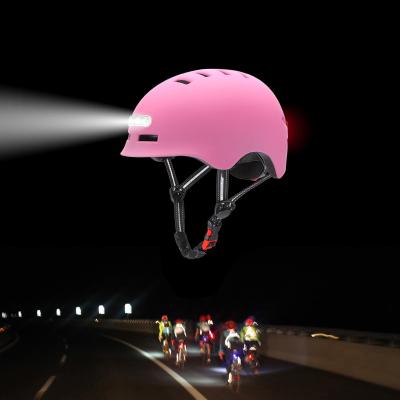 China ABS+PC 2022 LED Fold Bicycle Helmet Smart City And Sharing Bike Helmet for sale