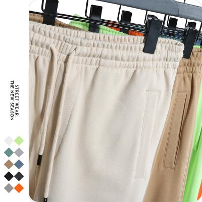 China Anti-wrinkle men's cargo pants streetwear track sport terry fabric plus size men's pants loose workout pants for men for sale