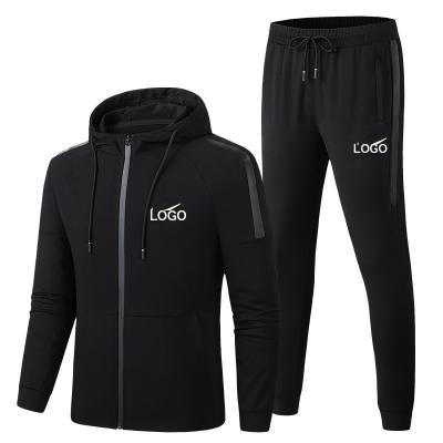 China Wholesale Breathable Zipper Up Mens Hoodies Men Mask Jogging Suits Jogging Workout Clothes Zipper Tracksuit Jogging Set Men 2 Pieces for sale