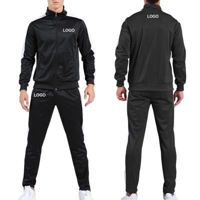 China Mens Joggers Suits Breathable Custom Sweatsuit Set Custom 2021 Mens Sweat Suit Jacket And Pants Set Mens Tracksuit Set for sale