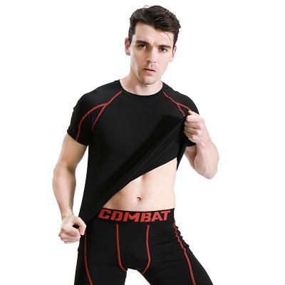 China Anti-Wrinkle Fashion Sports Fitness Casual Men's Breathable Stretchable Gym T-Shirts for sale