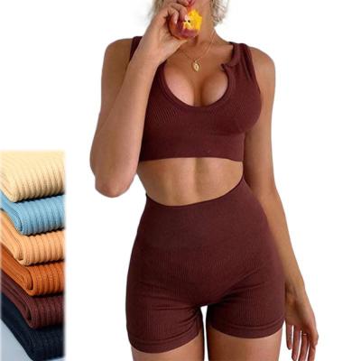 China Wholesale New Style Yoga Set QUICK DRY Yoga Sets Biker Fitness Sets Clothing Yoga Women for sale