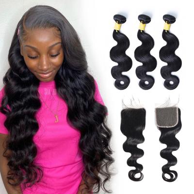 China 100% Raw Virgin Hair Human Hair With HD 5x5 Lace Closure, Curly Hair Weave With Closure, Hair With Closure Bundle Set for sale