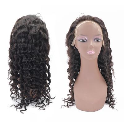 China Hair Silky Straight Deep Wave Lace Front Wig With Baby Hair , No Deep Wave Bouncy Lace Frontal Wig for sale