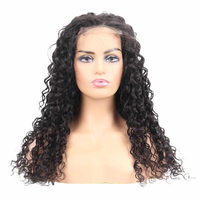 China 100% Virgin Remy Human Hair 100% Human Hair Frontal Custom Wigs With HD Full Lace Venodr Glueless 1B 4X4 Italian Curly Handmade Elastic Band for sale