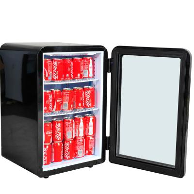 China 2020 SC68A Single-temperature Countertop Glass Door Display Refrigerator with 110V or 220V Power for sale