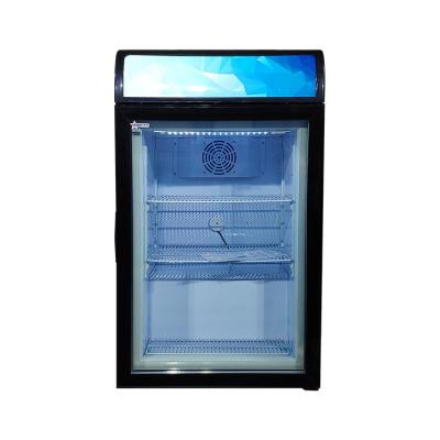 China SD98B COMPRESSOR Table Top Glass Door Ice Cream Display Freezer With ETL for sale