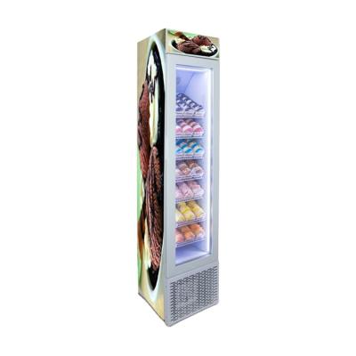 China Single-temperature Meisda SD105B Upright Commercial Ice Cream Cake Display Freezer for sale