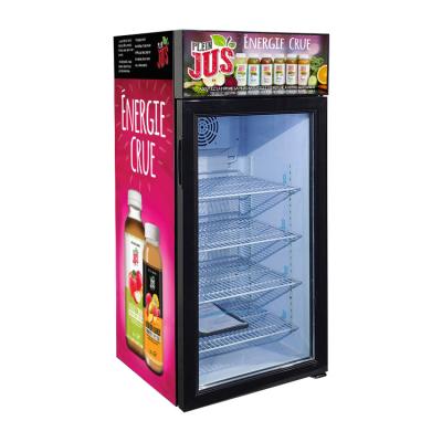 China Single-temperature Meisda 106L Refrigeration Equipment Beverage Display Fridge For Supermarket for sale