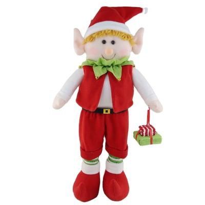 China Christmas decoration supplies product 40cm-60cm-70cm standing girl and boy Christmas Elf the gift for Christmas cloth decoration/Christmas cloth gift for sale