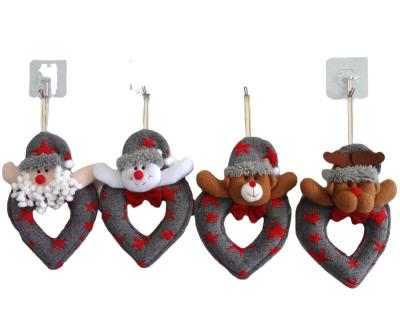 China Christmast Ornament Christmas Tree Ornaments Body Heart Shaped Christmas Dangling Series Of Santa Claus, Snowman, Bear And Deer for sale