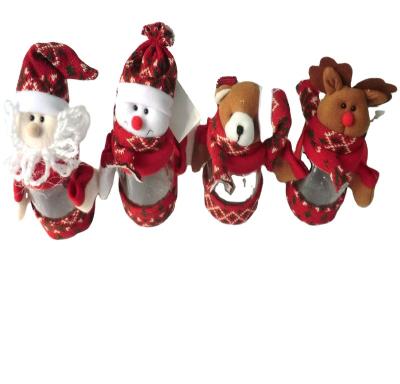 China Christmas Decoration Supplies Santa Claus /Snowman/Bear/Deer/Elf Christmas Candy Bottles For Christmas Tissue Decorations/Christmas Tissue Gift for sale