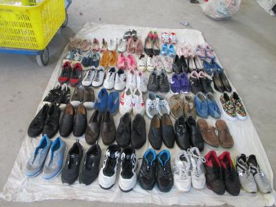 China Mixed used shoes packged into a bale for sale