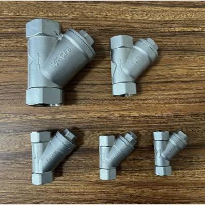 China Trusted china supplier general y strainer filter 304 threaded type Y type strainer stainless steel internal thread Y type filter for sale