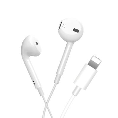 China New Design In-Ear Mini Earphone Hifi Sound In-Ear Light ning Portable Wired Earphones for sale