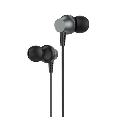 China In-ear 45 Degree Angled In-ear Metal Wired Earphone Earphone With Microphone for sale