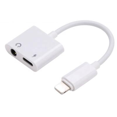 China Slight ning to the aux adapter. 3.5MM Cable Lighting Audio 3.5 Mm Earphone Jack Audio Splitter Phone Call For Iphone for sale