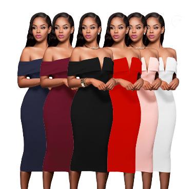 China 2020 New Lady Sexy Women's Sleeveless Dresses Elegant Party Anti-Wrinkle Vestidos for sale