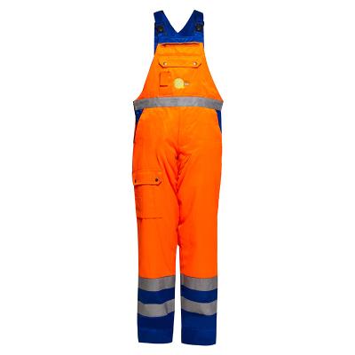 China Hi-strength hivis winter workwear manufacturing professional workwear bib and brace for builders for sale