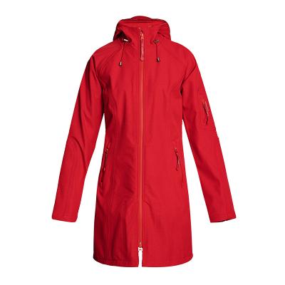 China Universal Outdoor Hoods Waterproof Breathable Ladies Rain Coats for sale