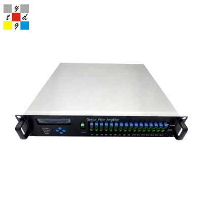 China FTTH FTTB FTTX Network Power TV Amplifier High Optical WDM 16 Port 23dbm EDFA for sale