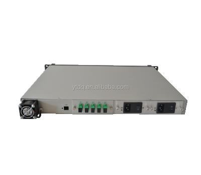 China 16 quenched high power catv fiber optic amplifier 1550NM booster edfa 1550nm 4 channel output EFDA Ftth with dual power hot pluggable for sale