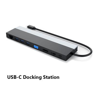 China 14-in-1 USB-C Multi-port Docking Station with Gigabit Ethernet USB 3.0 and USB 2.0 WS-UMD03 for sale