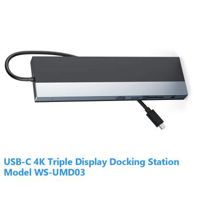 중국 Multifunctional USB C Docking Station Laptop, Notebook, PC WS-UMD03 판매용