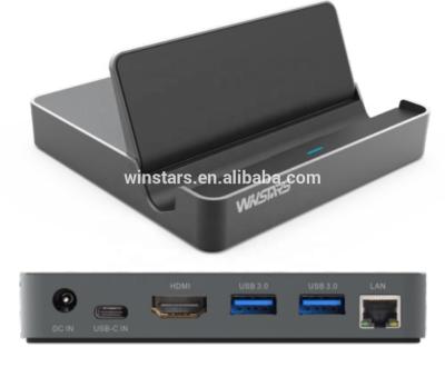 중국 Notebook USB C Mini Aluminum Universal Laptop Dock with Gigabit Ethernet and HDMI Port USB C Docking Station 판매용