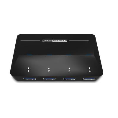 China USB3.0 4-Port Computer Hub with Extra Quick Charging Port and Power Adapter Te koop