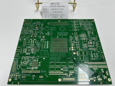 China 20 Layer PCB Board With Multigroup Impedance Control VIPPO Under Paste TU-933 for sale