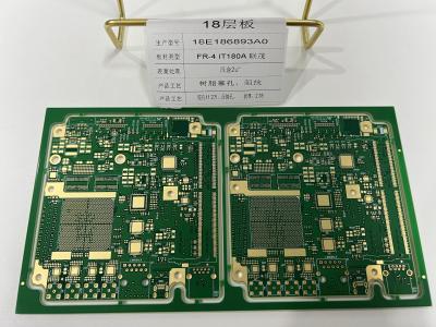 China FR4 IT180 18Layers 3+N+3 HDI PCB Board prototype With Crimp Hole 3/3Mil Traces X RAY Tested HDI quickturn ENIG for sale