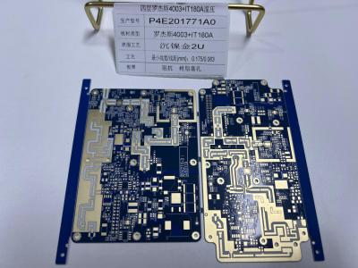 Κίνα Υψηλής συχνότητας Rogers Board PCB 1,6 mm Δηλεκτρικό 4 στρώματα R4003+IT180 μείγμα προς πώληση