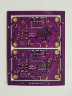 China Double Sided PCB Black and Yellow Silkscreen Color for Two Layer Printed Circuit Board for sale