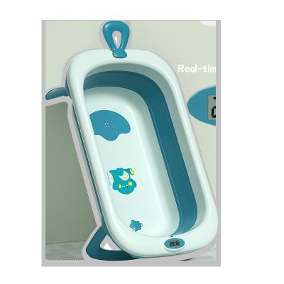 China Hot Selling PP+TPE Amazon Baby Folding Newborn Bathtub Baby Folding Bathtub for sale