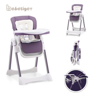 China Modern Baby Infant Feeding Referee Chair Foldable With Removable Tray for sale